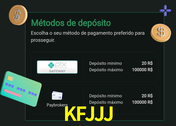 O cassino KFJJJbet oferece uma grande variedade de métodos de pagamento